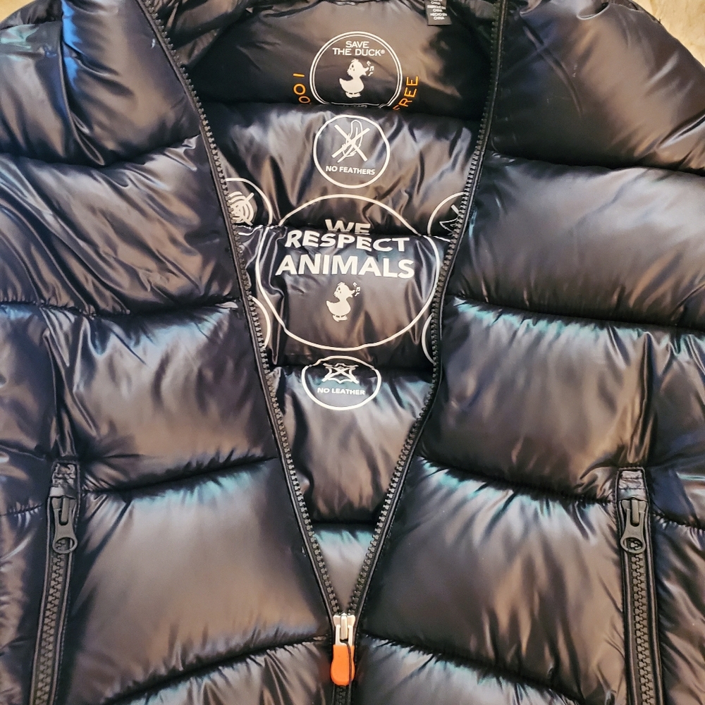 SAVE THE DUCK Black Puffer Jacket for Kids - Picture 13 of 17